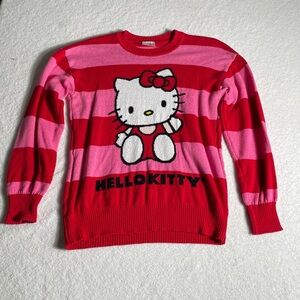 Hello Kitty Red and Pink Knit Top